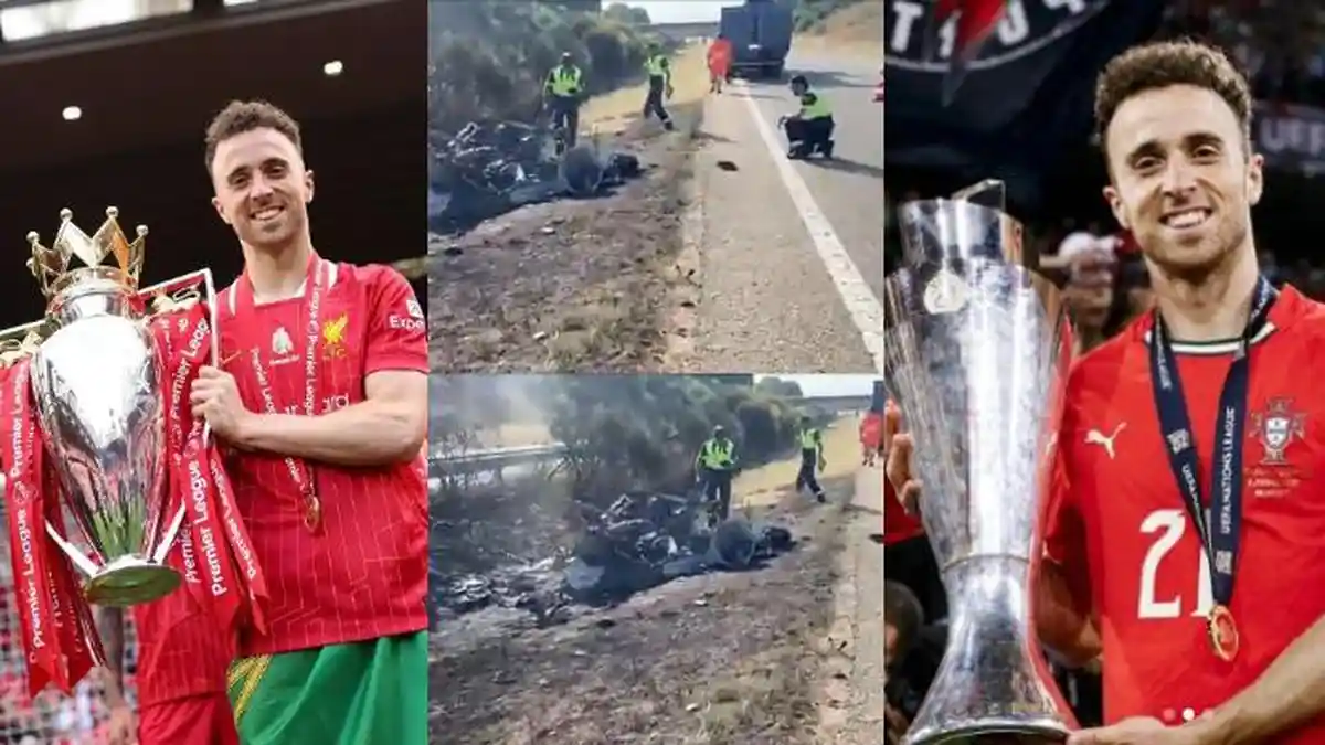 Lamborghini yang Ditumpangi Diogo Jota dan Sang Adik Diduga Pecah Ban, Terguling, Lalu Terbakar
