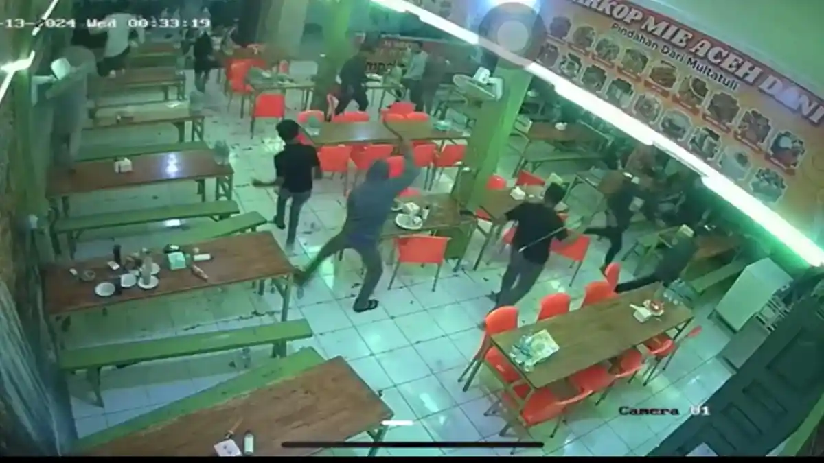 Kesaksian Pekerja Warkop Mie Aceh di Delitua, Diserang Geng Motor,Kocar-kacir Hingga Nyaris Dibantai