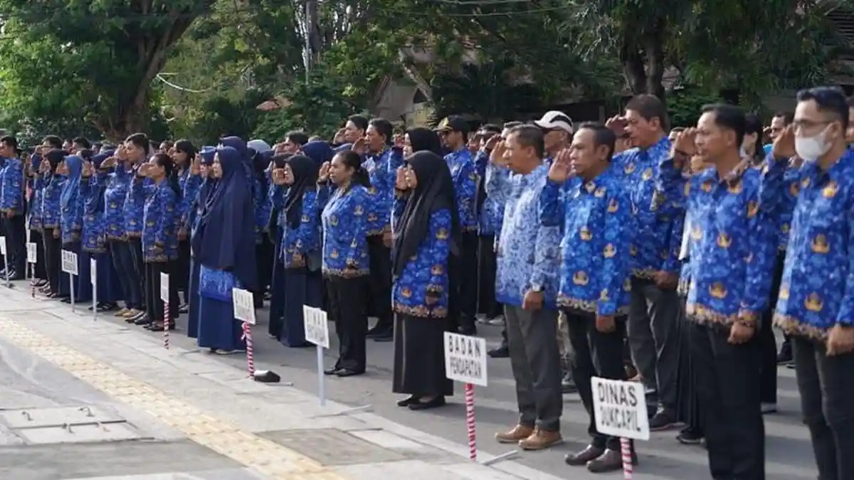 Pemkot Palu Upacara Peringati Hari Otonomi Daerah ke XXVIII Tingkat Kota