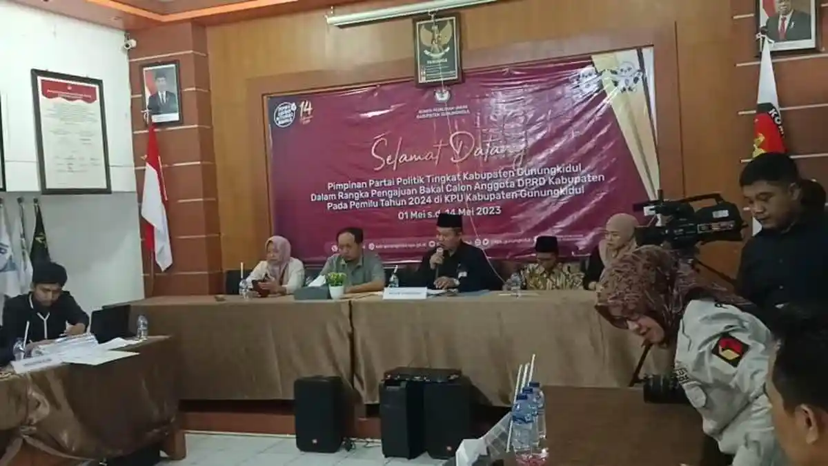 645 Bacaleg Daftar di KPU Gunungkidul untuk Pemilu 2024