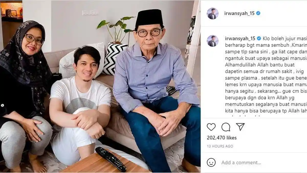 Donorkan Darah untuk Ibunda, Irwansyah: Semoga Mama Sehat 