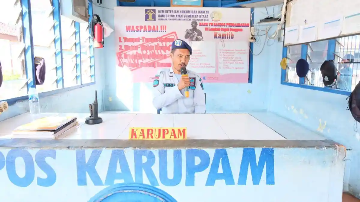 Setiap Pagi dan Sore Melalui Mikrofon, Lapas Labuhan Bilik Semangati dan Motivasi Warga Binaan 