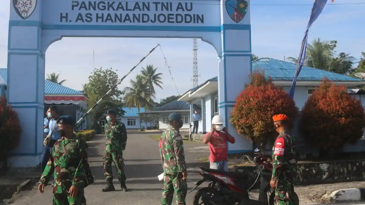 Tim Satgas Covid-19 Lanud Gelar HAS Hanandjoeddin Ops Disiplin Prokes