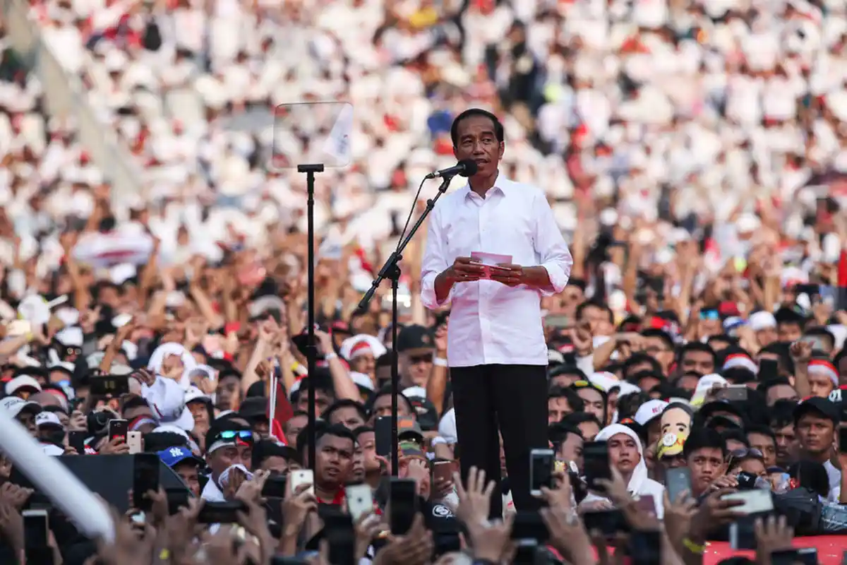 Video dari Udara Kampanye Akbar Jokowi-Ma'ruf di GBK: Penuh Sesak bak Lautan Semut