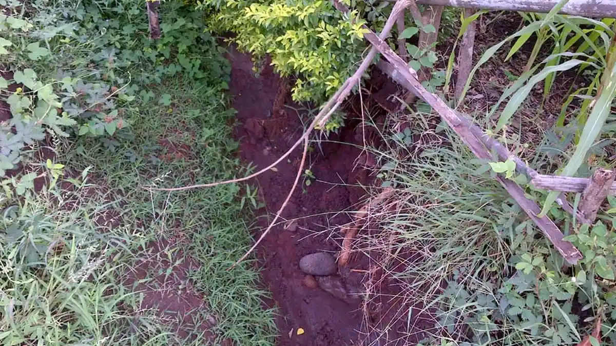 Galian Drainase Ruas Jalan Jengok-Jati Borong Ancam Lahan Warga