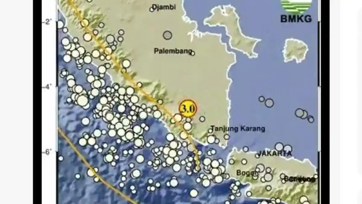 6 Gempa Bumi Terjadi Sampai Siang Senin 28 Agustus 2023, Info BMKG : Ada Jaraknya 22 Km