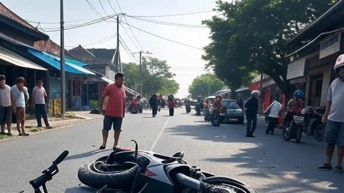Kecelakaan Maut, Seorang Mahasiswi Tewas, Motor Korban Terserempet Truk
