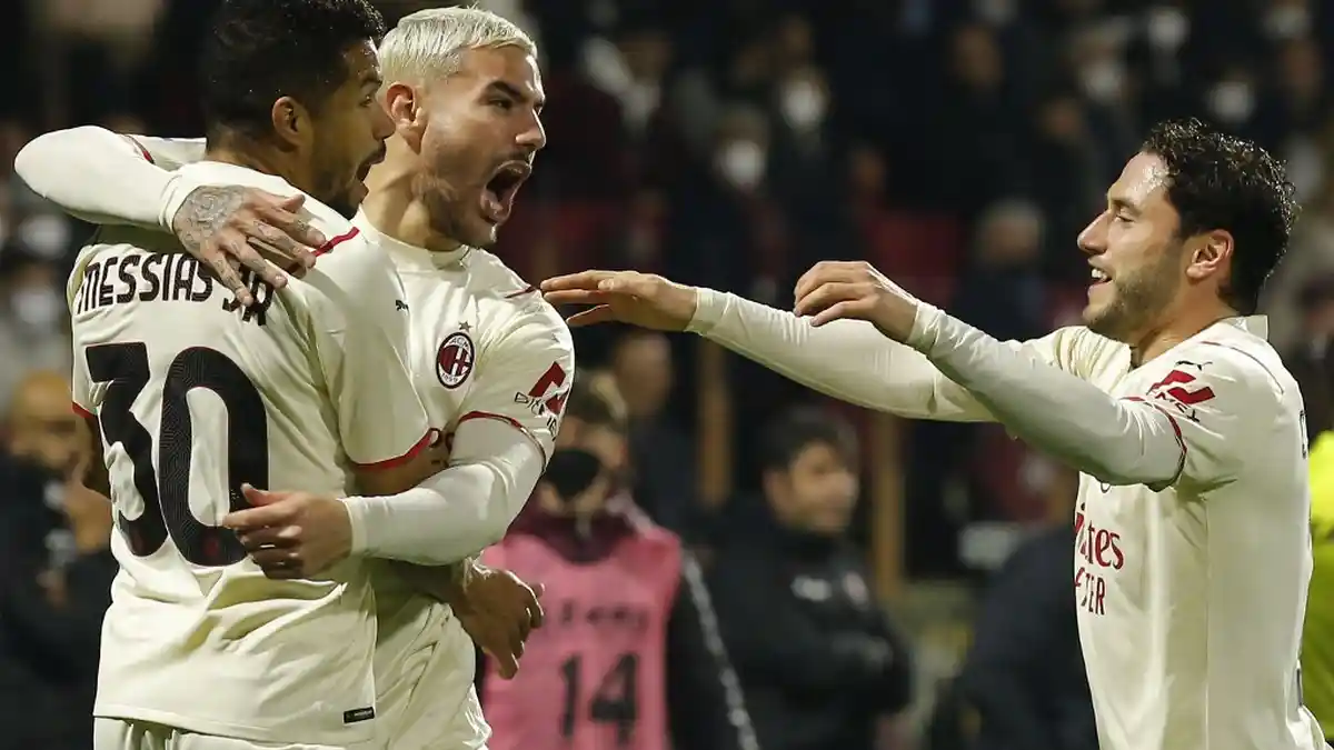 Hasil Salernitana vs AC Milan, Junior Messias & Ante Rebic Cetak Gol, AC Milan Imbang