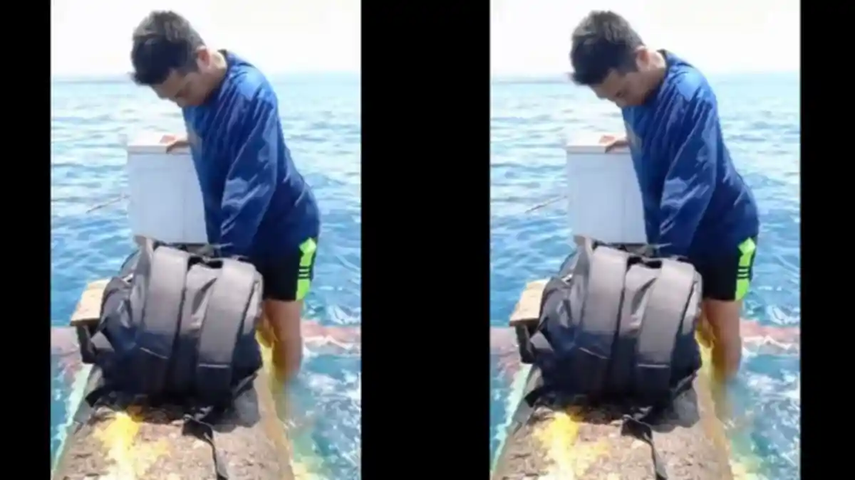 Video Viral Nelayan Selamat dari Insiden Perahu Terbalik setelah Minta ...