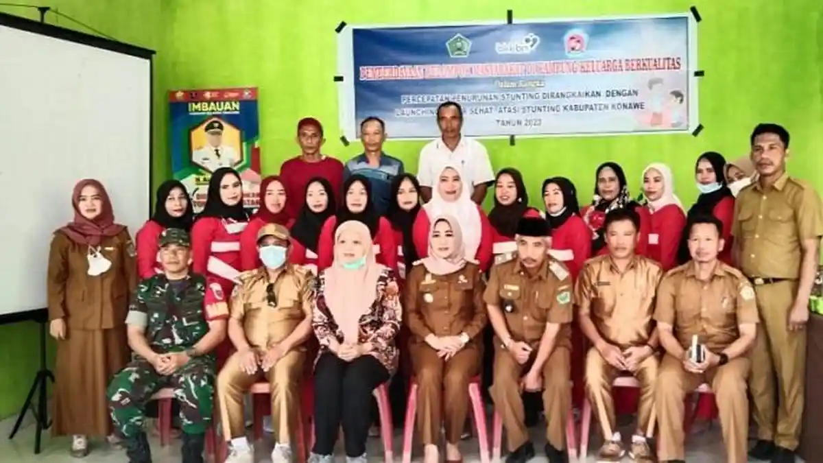 Pemerintah Kecamatan Besulutu dan BKKBN Sultra Launching Rumah Sehat, Percepat Penurunan Stunting