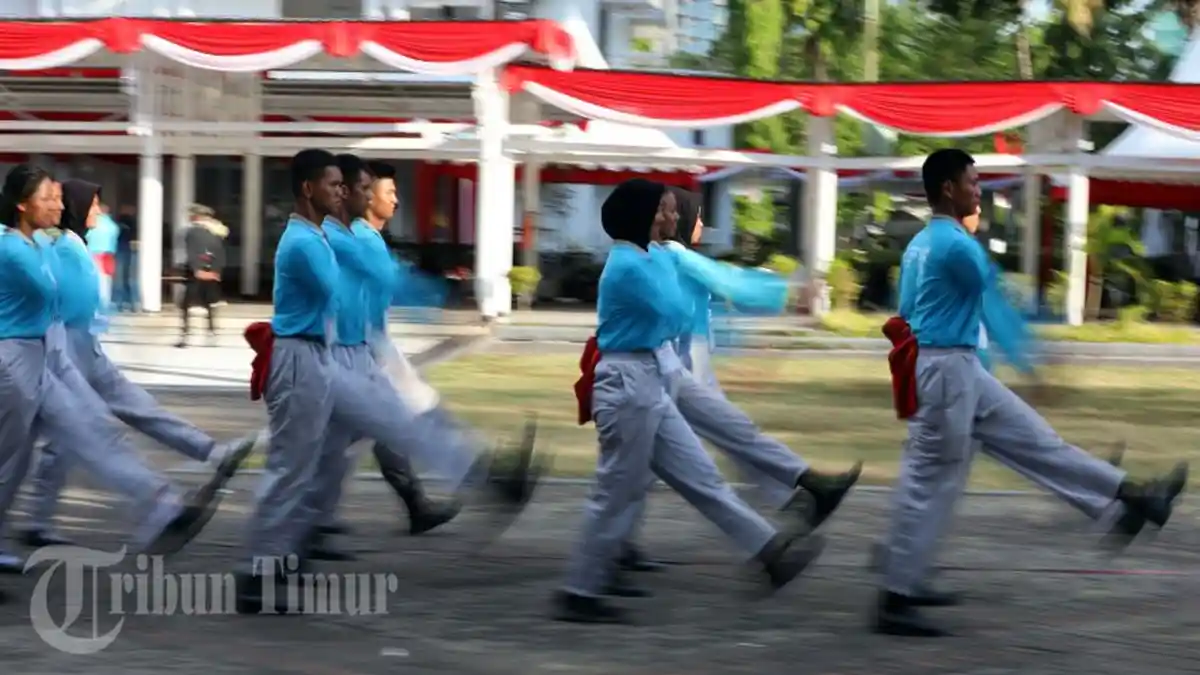 Persiapan Maksimal, Paskibraka Sulsel Latihan Intensif untuk HUT RI ke-78 - paskibra_sulsel4.jpg