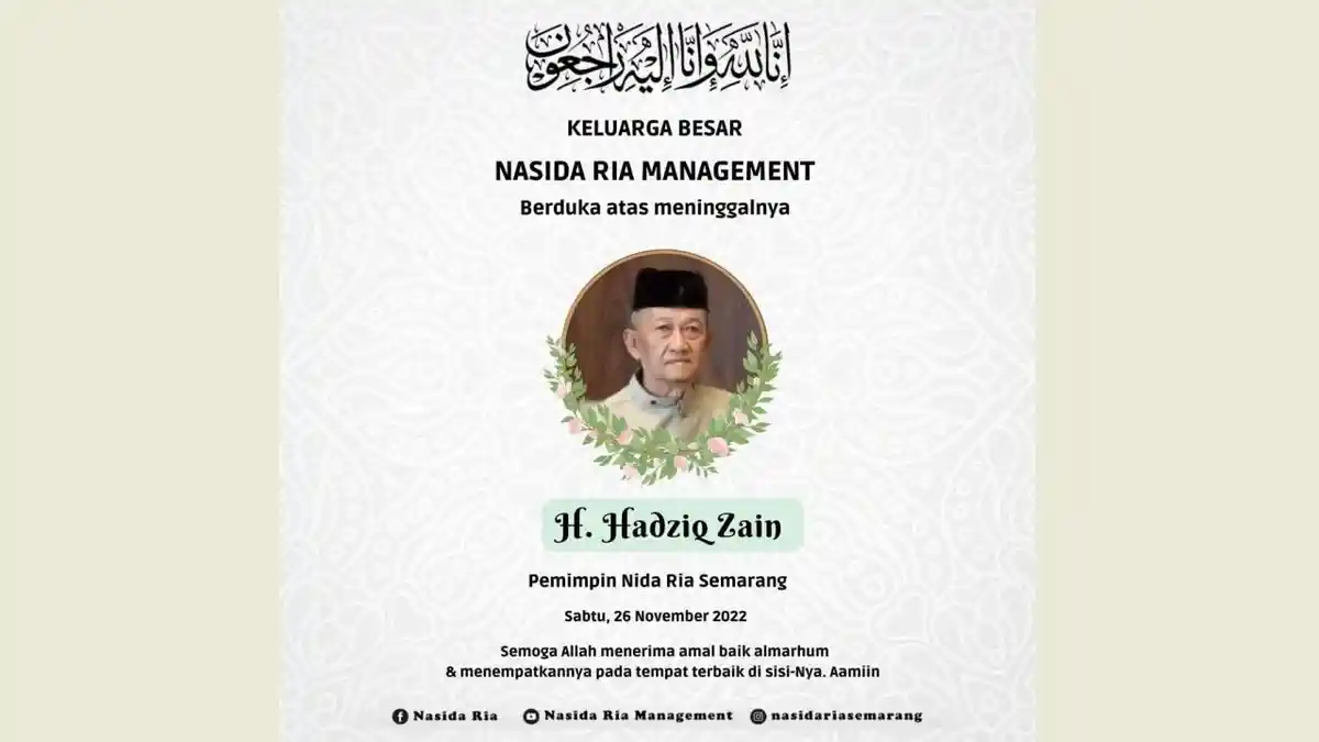 Jenazah Pendiri Nida Ria akan Dimakamkan Sore Ini di Gebangan Tembalang Semarang