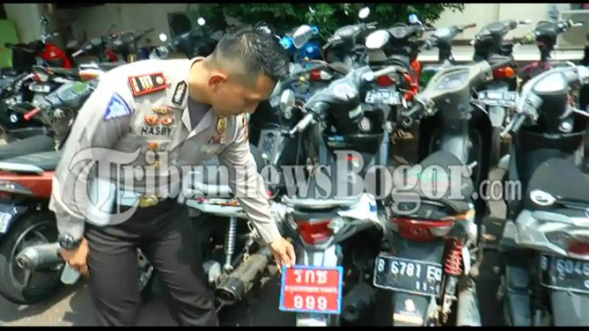 Dikira Milik Warga Negara Asing, Motor Matic Berplat Nomor Thailand Terjaring Operasi Zebra
