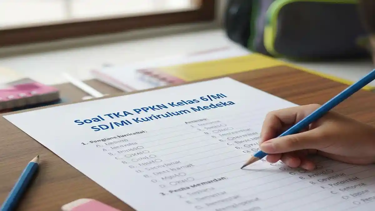 Latihan Soal TKA PPKN Kelas 6 SD/MI Lengkap dengan Pembahasan untuk Persiapan Ujian