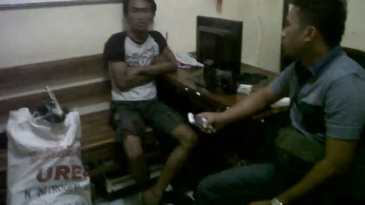 Tidur di Bawah Pohon Bambu, Pelaku Ranmor Dibekuk