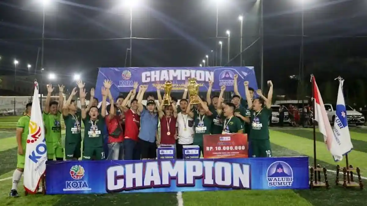 Selamat, Hans Klub Juara Turnamen Mini Soccer Edy Rahmayadi 2023,Kalahkan Tim Panzer 4-2