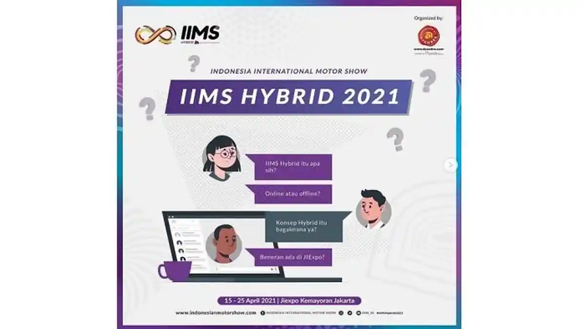 H-3 IIMS Hybrid 2021 di Jiexpo Kemayoran, Ini Daftar APM yang Ikut Serta