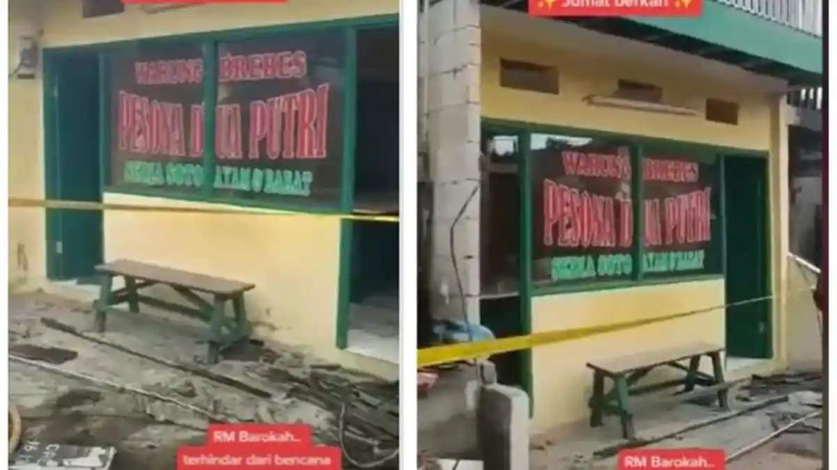 Kisah Warteg Barokah Tak Tersentuh Api Meski Kios Lain Hangus Terbakar, Pemilik Sering Sedekah