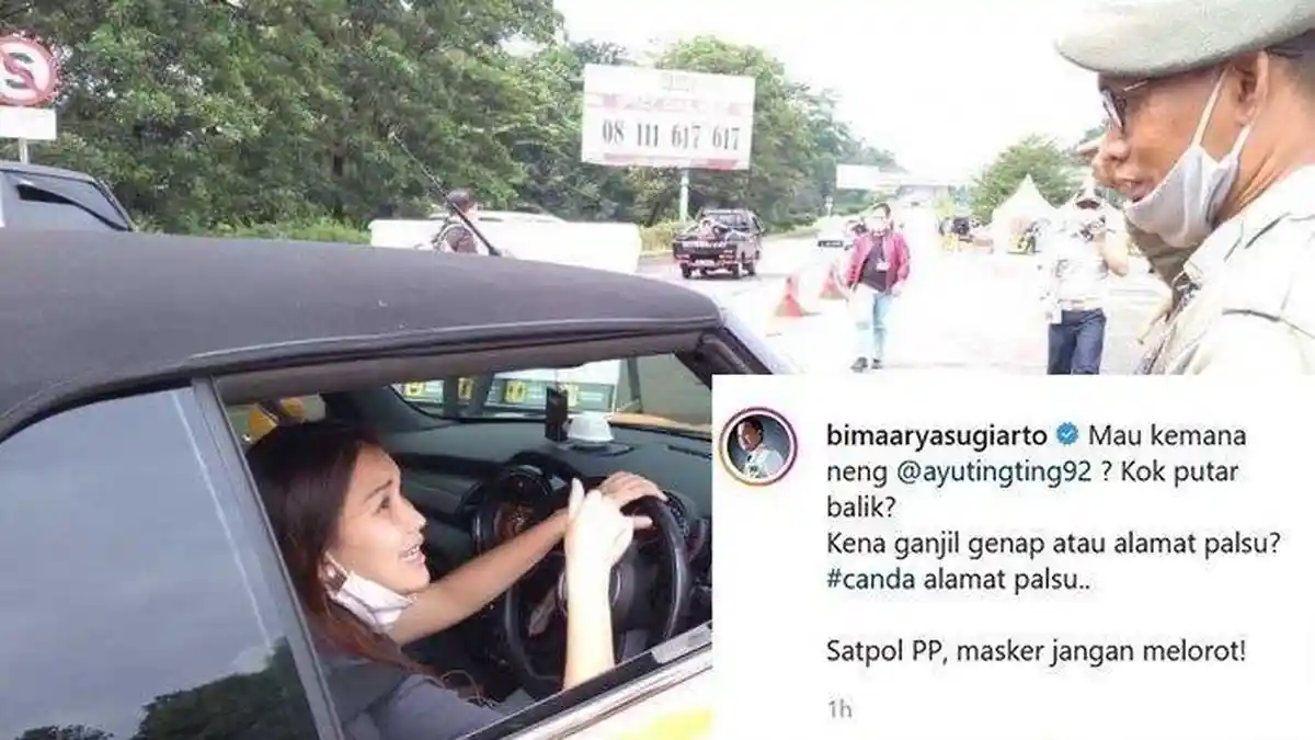 Pengakuan Ayu Ting Ting yang Terjaring Razia Ganjil Genap di Bogor: Saya Mah Santai-santai Aja