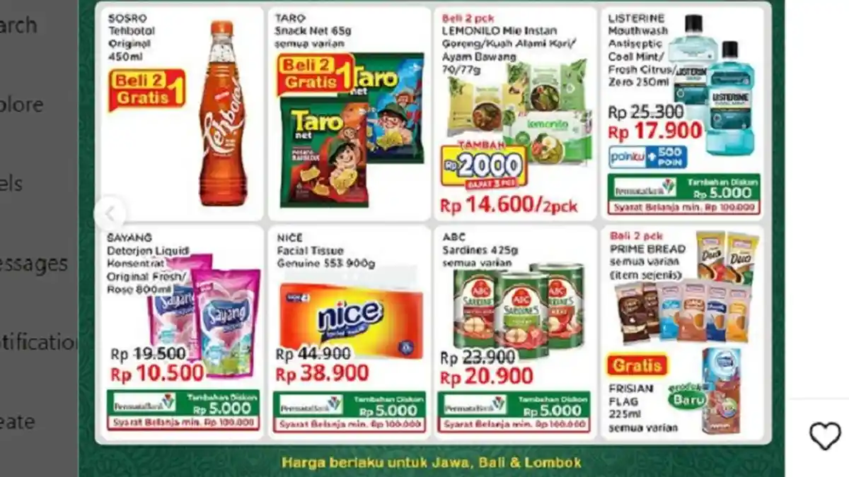 Promo Indomaret Terbaru 22-28 Maret 2023 : Beli2 Gratis 1 Taro, Teh Botol, Diskon Minyak Goreng