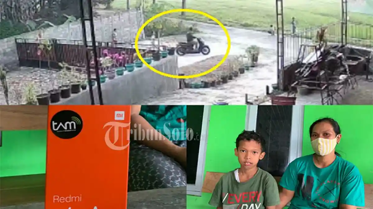 Kesaksian Ibu dari Bocah yang HP-nya Dirampas di Klaten, HP Baru 10 Hari Dibeli untuk Belajar Online