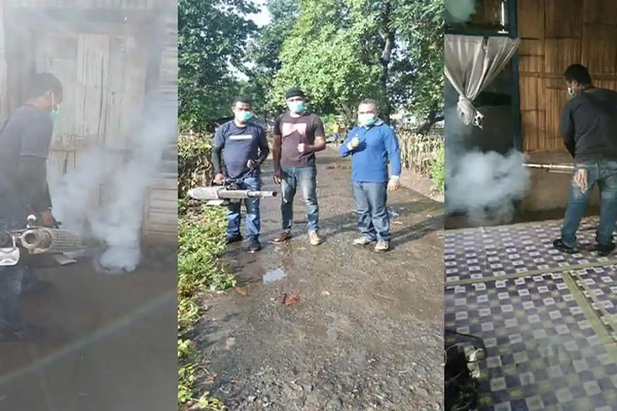 Kasus DBD di Sikka, 7 Warga Nangahale Terserang DBD, Puskesmas Watubaing Lakukan Fogging