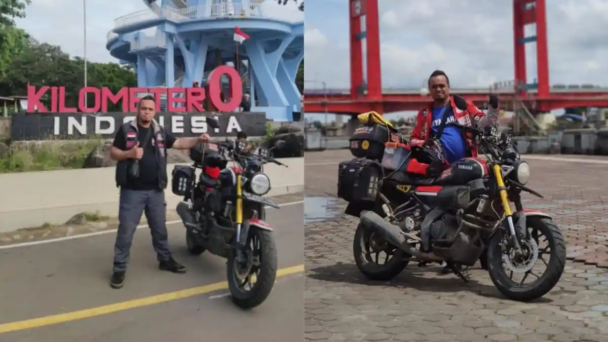 Biker Ini Berbagi Keseruan Petualangan Long Ride 360 derajat Sumatera Pakai XSR 155