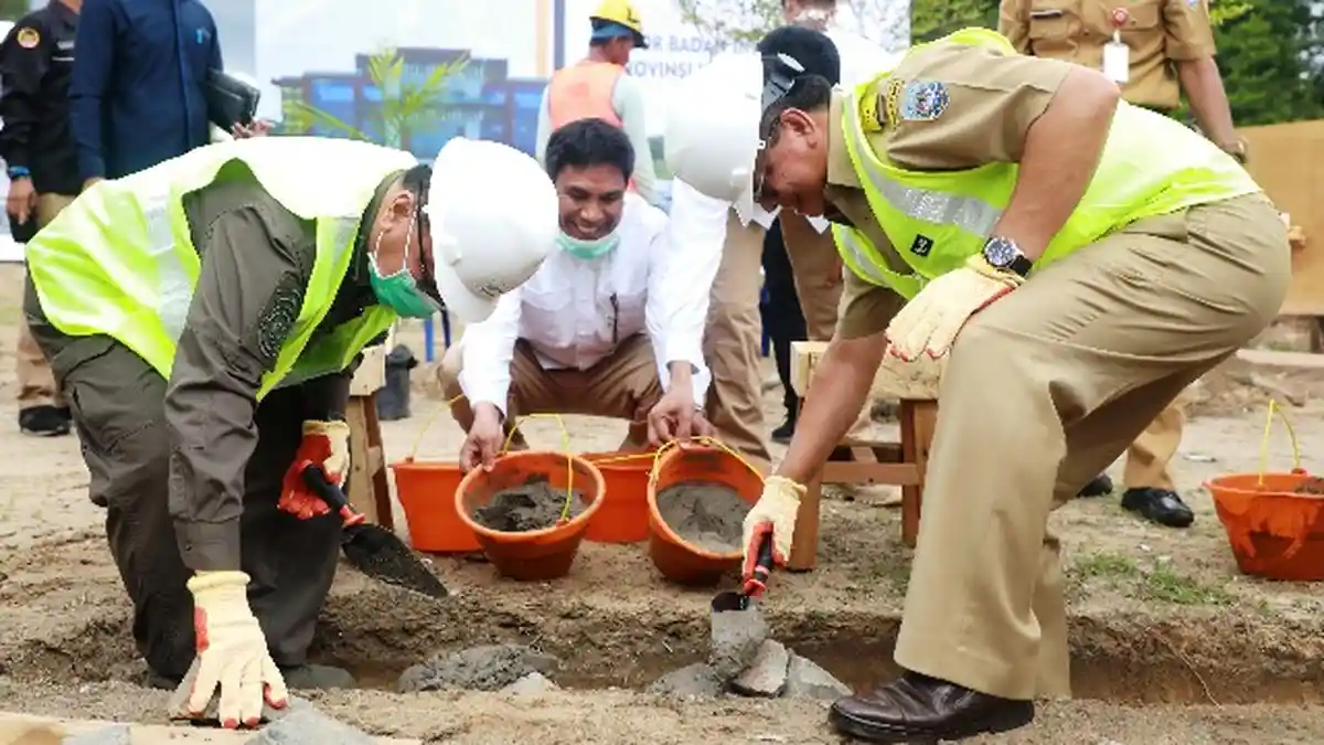 Gubernur Lakukan Groundbreaking Kantor BINDA Kaltara, Dibiayai APBD 2020 Sebesar Rp 14,5 Miliar