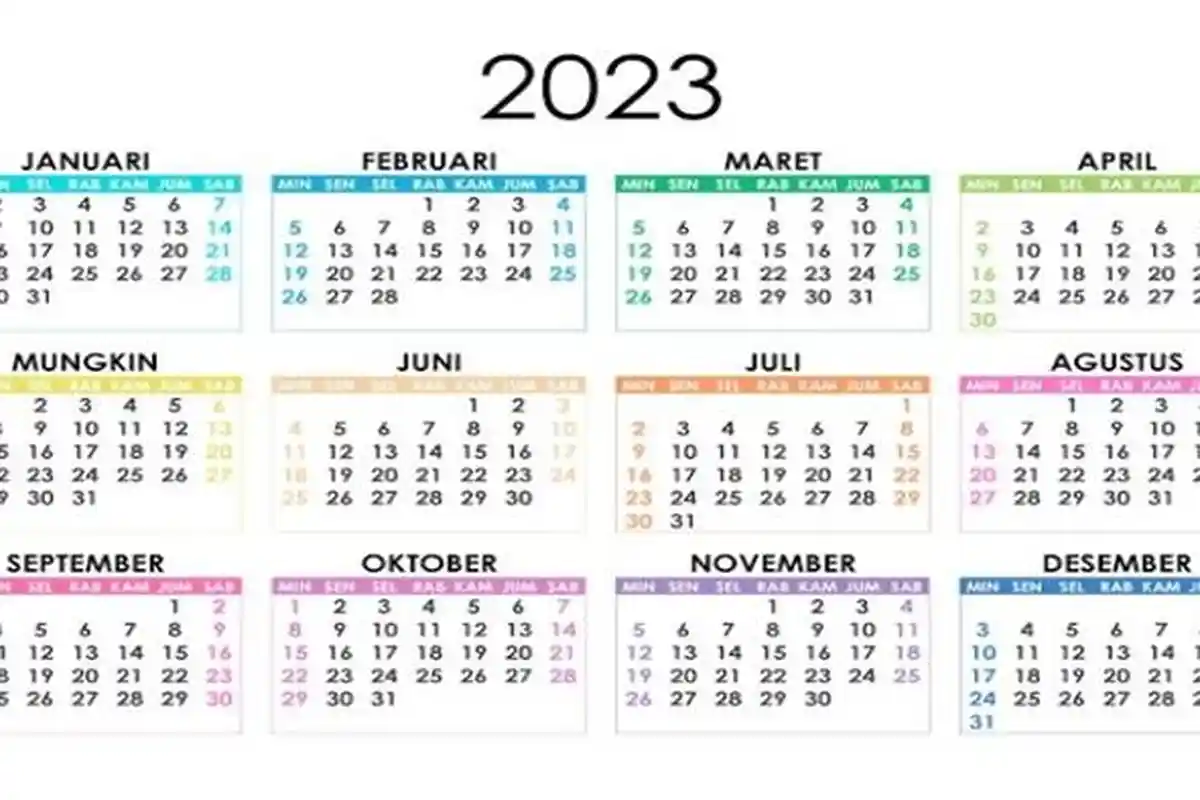 Link Download Kalender 2023 Terbaru Format PNG, JPG Lengkap Hari Besar