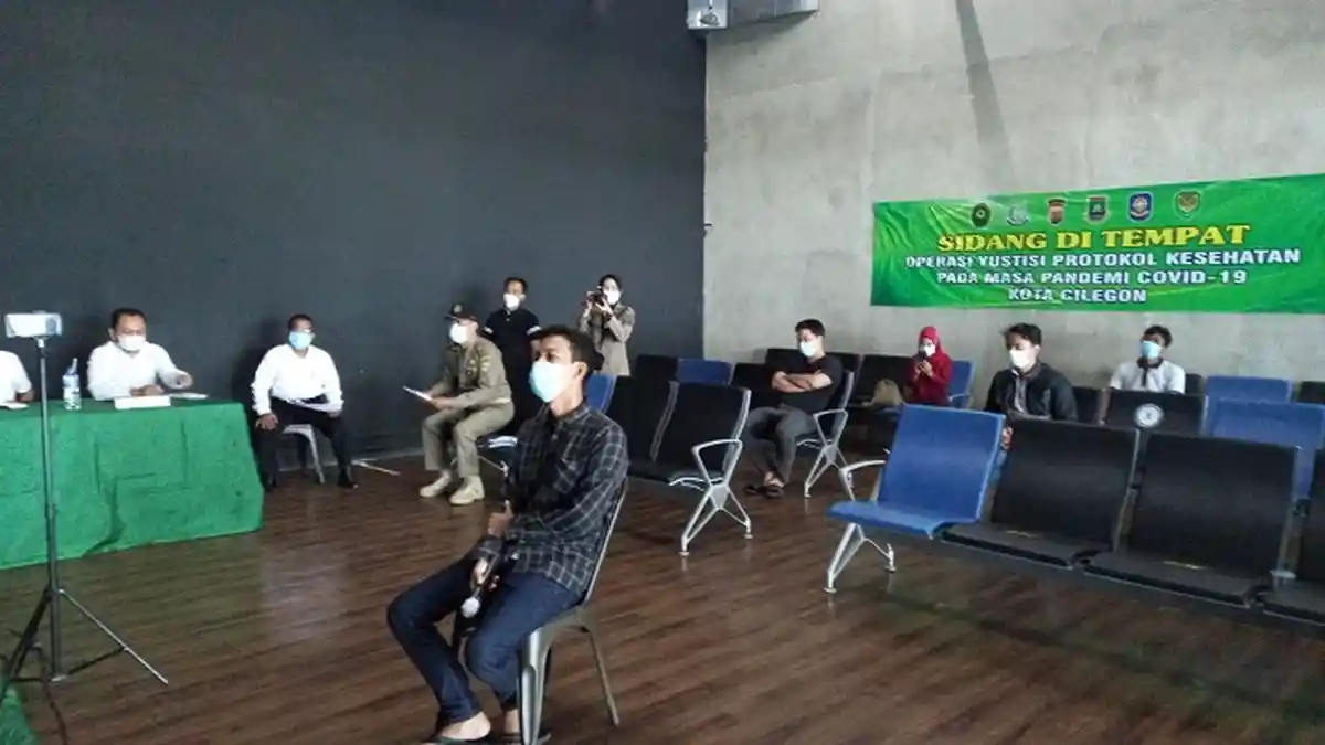 28 Pelanggar PPKM Darurat di Cilegon Disidang, Yang Tidak Hadir Tetap Divonis