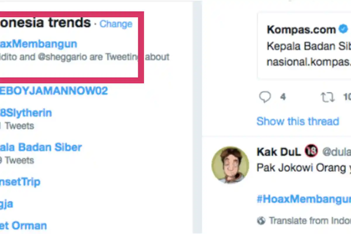 #HoaxMembangun Jadi Trending Topic di Twitter, Cuitan Netizen Bikin Ngakak!