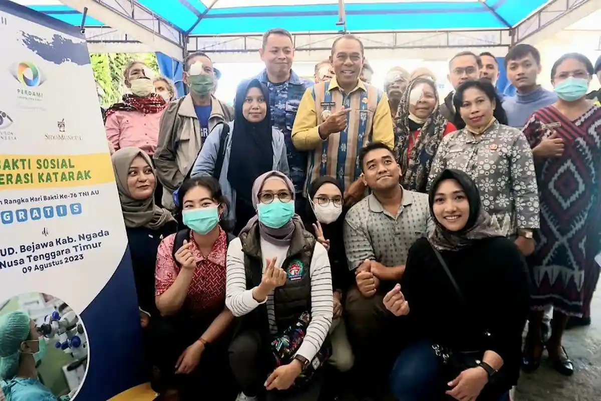 Operasi Katarak di Ngada, Bupati Andreas Dorong Kolaborasi Lanud El Tari dan Pemkab Ngada Berkembang