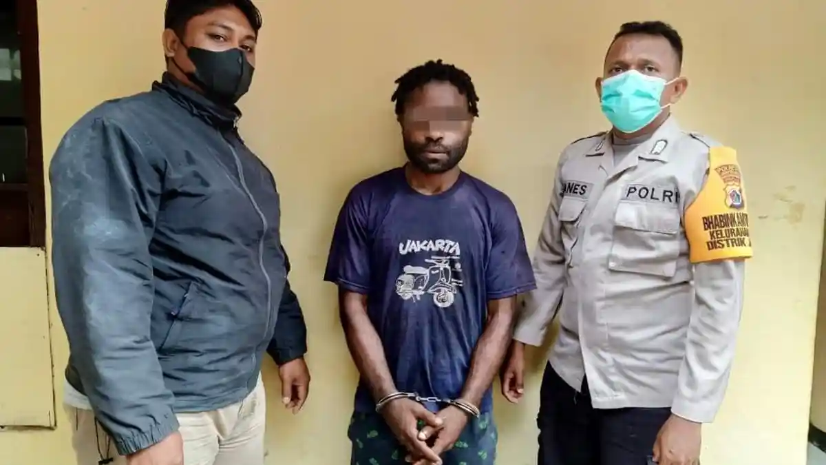 Curi Motor di Dok V Jayapura, SA di Amankan Polisi 