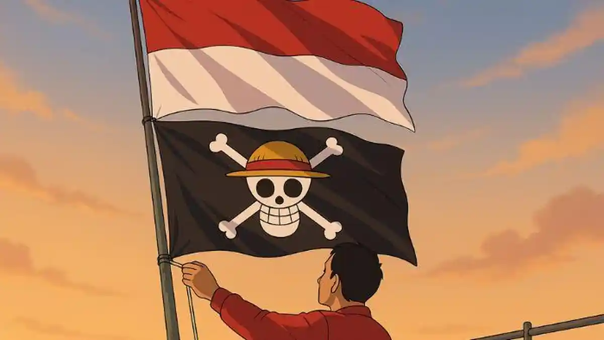 Viral Masyarakat Mengibarkan Bendera One Piece, Ini Artinya