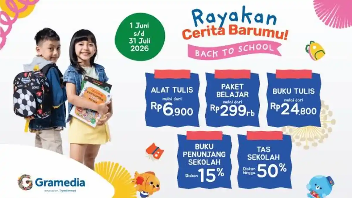 Gramedia Hadirkan Program "Rayakan Cerita Barumu" Sambut Tahun Ajaran Baru 2026 - Tribun-timur.com