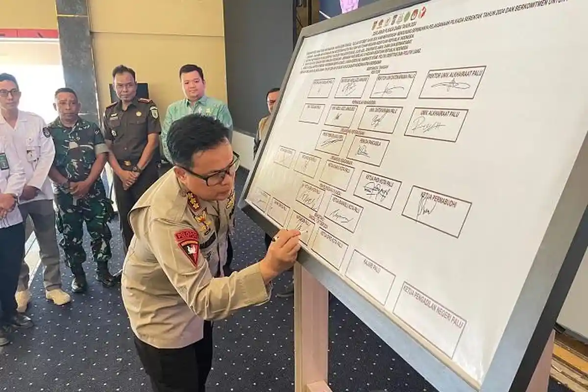 Buka Deklarasi Pilkada Damai 2024, Kapolresta Palu Tekankan Pentingnya Nilai Demokrasi