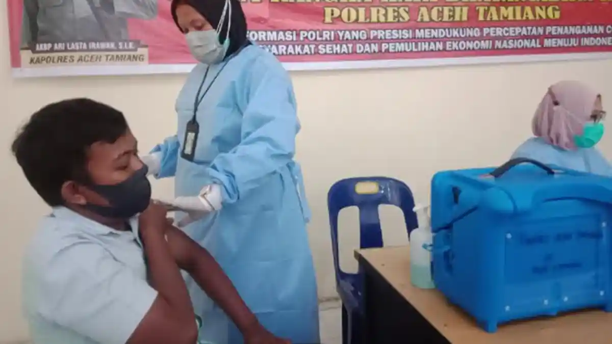 Vaksinasi Covid-19 di Aceh Tamiang Berhadiah TV Hingga Sepeda Motor
