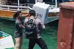 KPU Manggarai Barat Gunakan Perahu Distribusi Logistik ke Pulau Terluar