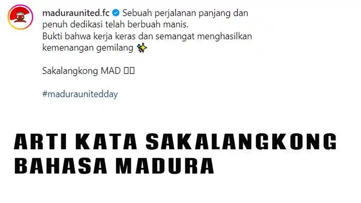 Mengetahui Arti Kata Sakalangkong, Simak Pula Makna Dek Remmah dan Bindara Bhundari atau Bindereh