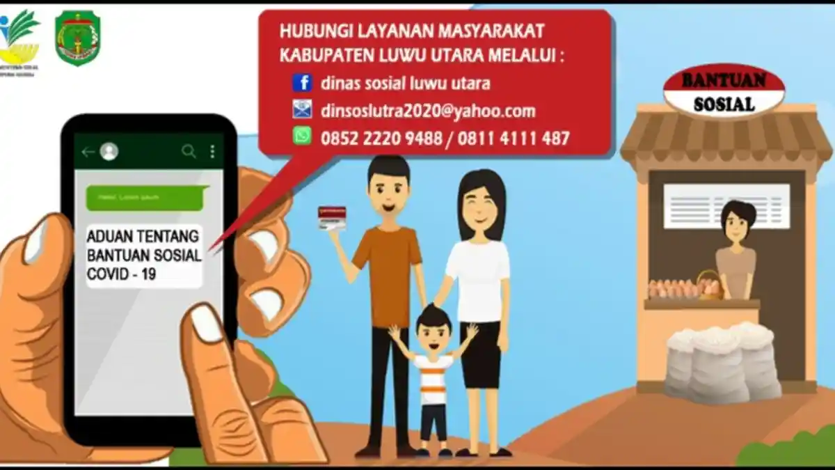 Info Buat Warga Luwu Utara, Belum Terima Bantuan di Tengah Pandemi, Laporkan dan Hubungi Nomor Ini