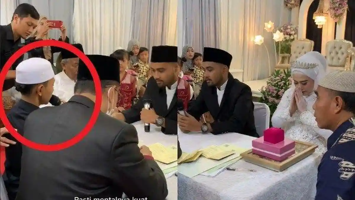 Momen Haru, Adik Jadi Wali Nikah untuk Kakaknya, Tangis Tamu yang Hadir Pecah   