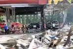 Kebakaran SPBU di Sidoarjo