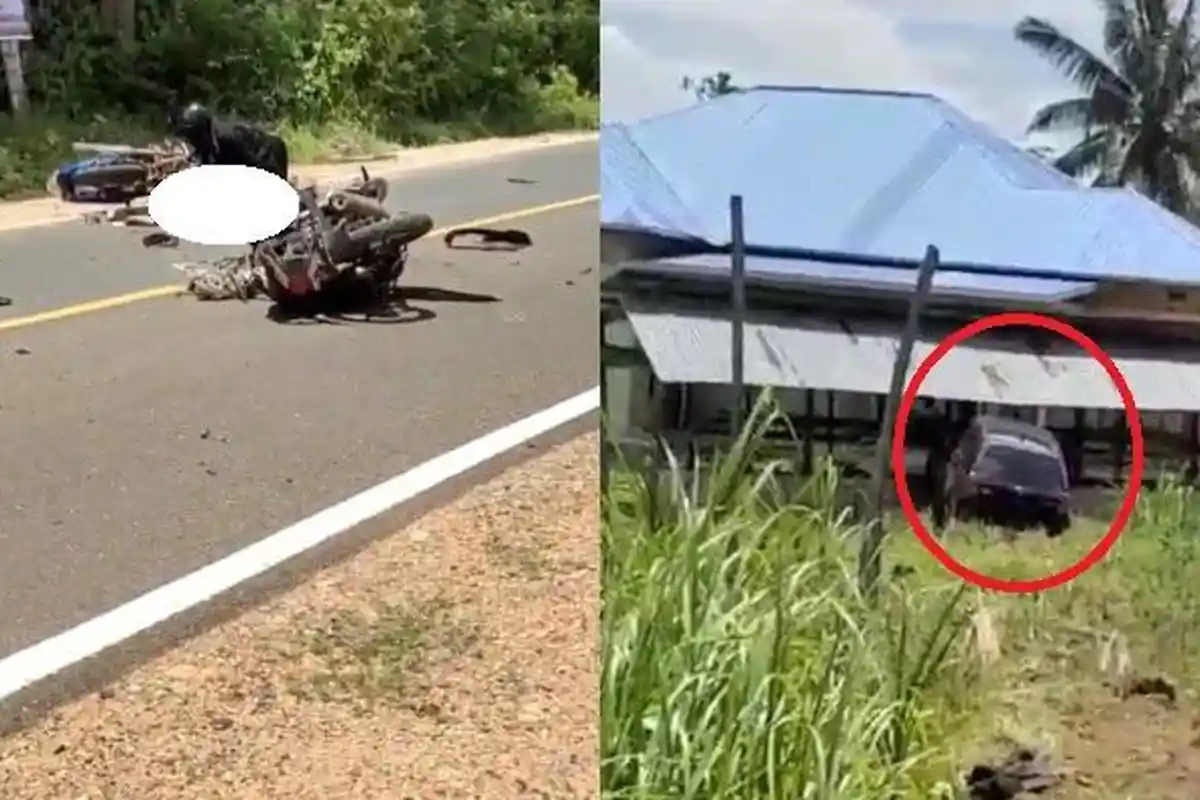 BREAKING NEWS Mobil Vs Dua Motor Tabrakan di Tanggetada Kolaka Sulawesi Tenggara