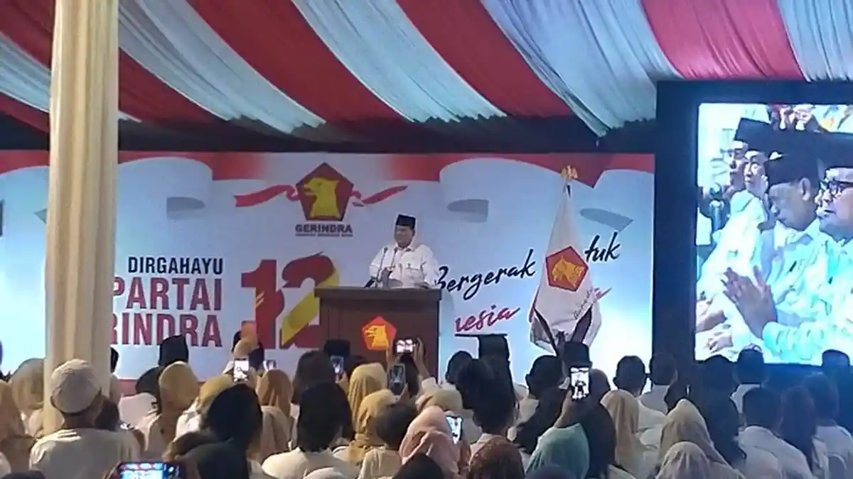 Singgung Utang Kader Gerindra di Pilpres 2019, Prabowo: Pak Sandi Senyumnya Agak Ada Kecut-kecutnya
