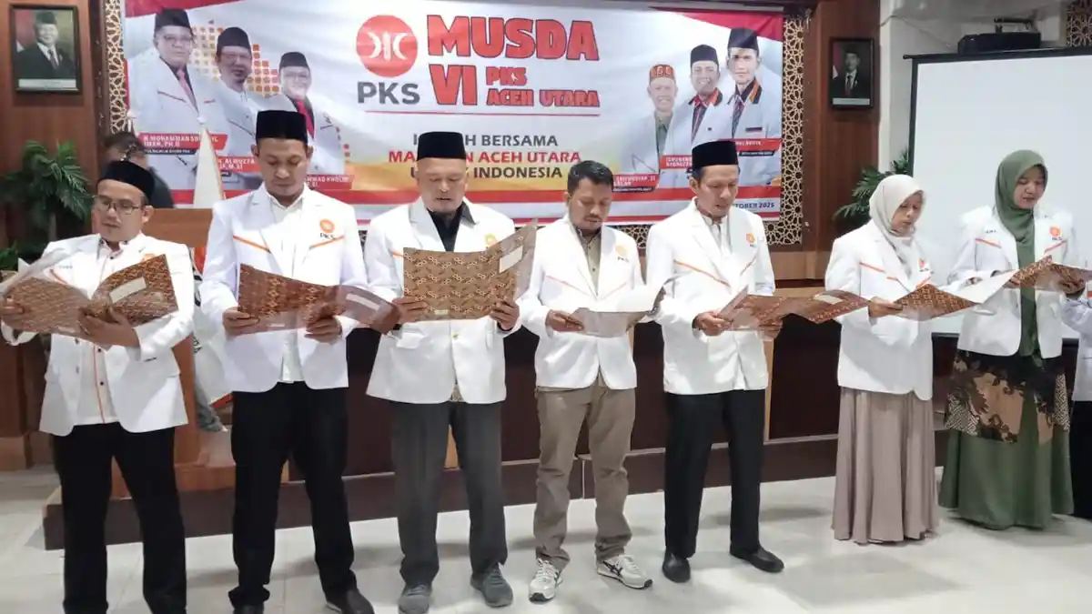 PKS Aceh Utara Resmi Dilantik, Fokus Kaderisasi dan Sinergi