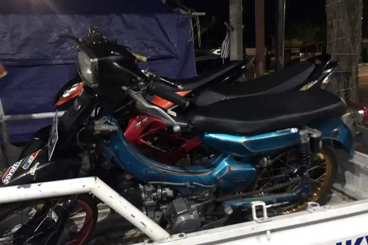 Sembilan Motor Ditinggal Pemiliknya, Polisi Datang Sudah Sepi, Balap Liar di Desa Waru Karanganyar