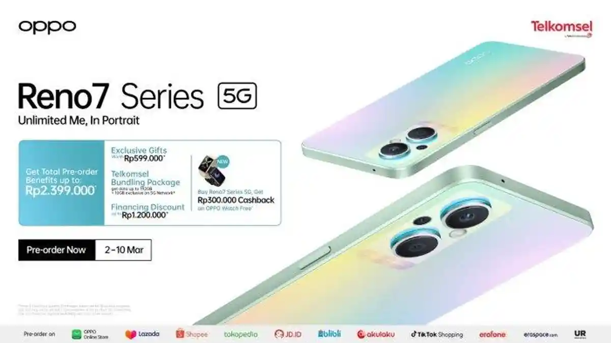 HP BARU, Oppo Reno7 5G Dijual Rp 7.499 Juta, Ini 6 Kelebihan Ponsel Oppo Reno7 5G