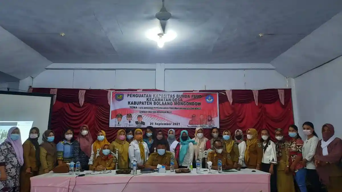 Dinas Pendidikan Bolmong Gelar Kegiatan Penguatan Bunda PAUD Tingkat Kecamatan dan Desa