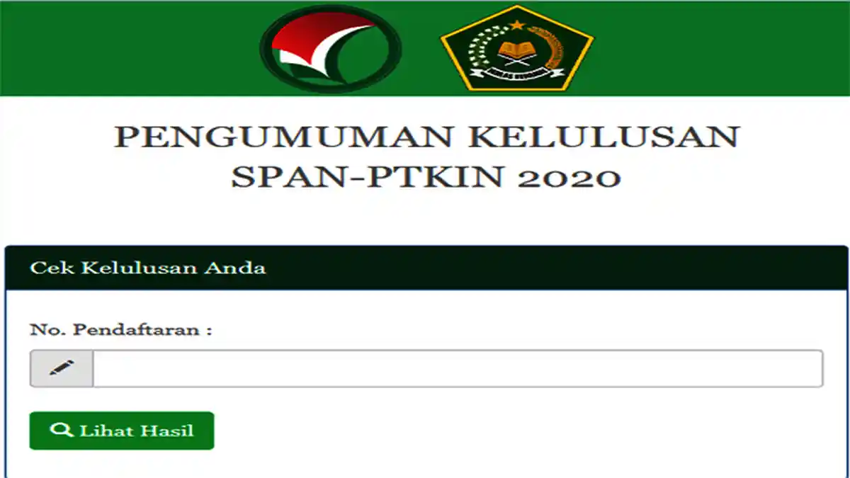 LOGIN pengumuman.span-ptkin.ac.id - Pengumuman SPAN-PTKIN 2020 UIN Sunan Gunung Jati Terbanyak 3.498