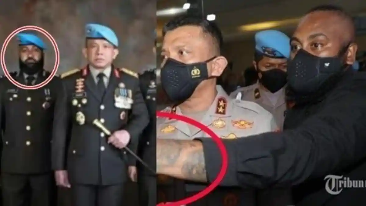 Bukan Polisi Sembarangan, Ini Sosok Bripka Matius Marey Ajudan Ferdy Sambo yang Brewokan & Bertato